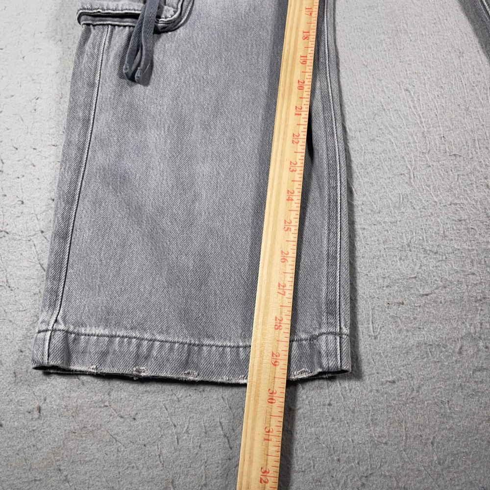 Aeropostale Mid Rise‎ Cargo Pants XS Gray Wide Leg Y2K Streetwear Grungecore - Picture 3 of 12